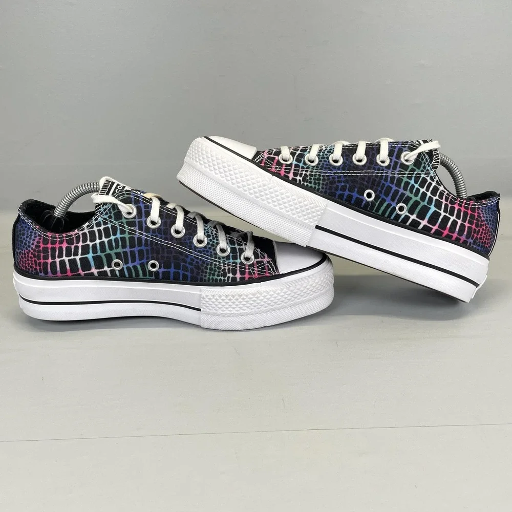 Converse Chuck Taylor All Star Lift Platform Shoes Womens Size 7 Digital Daze